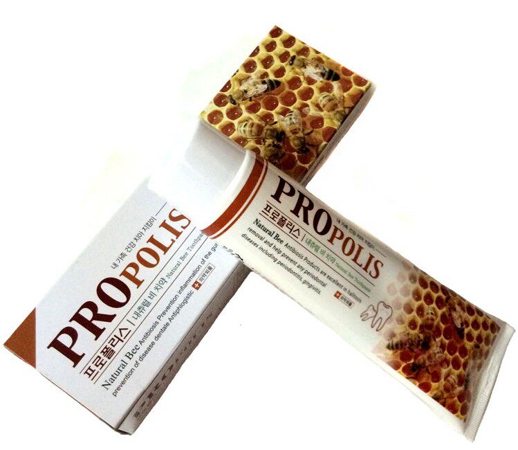 韩国进口nano纳诺蜂胶抗敏感牙膏天然美白护齿牙龈护理去牙渍180g