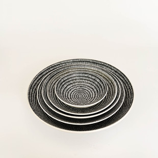 陆升Luzerne正品 Urban都市系列雨花台釉下印花斗笠碗火锅碗深汤盘