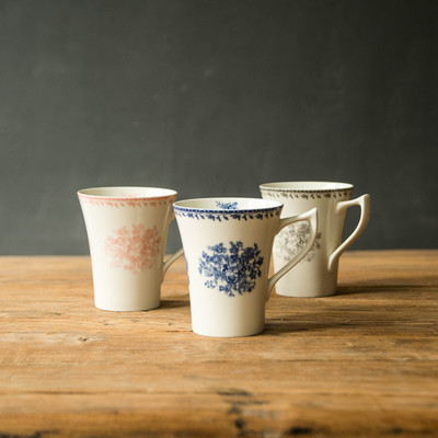 陆升釉中彩马克杯420ml大容量