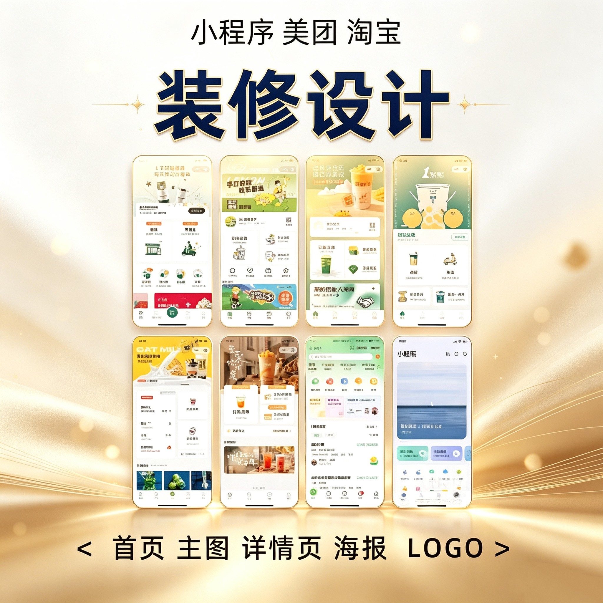 首页设计小程序页面装修设计海报主图详情页制作兼职美工图片