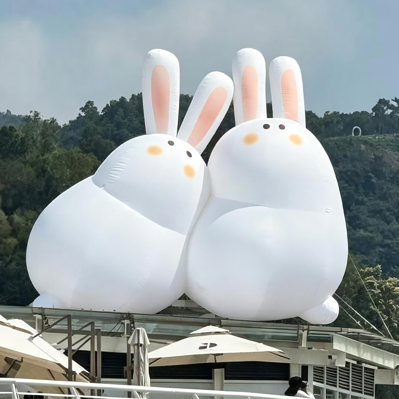 充气月球气模定制做花好月圆卡通充气气模