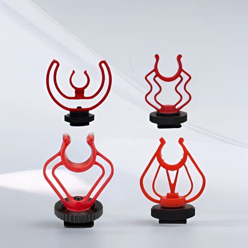 采访专用单反相记麦克风支架相机咪夹减震架手机框架MM1支架热靴