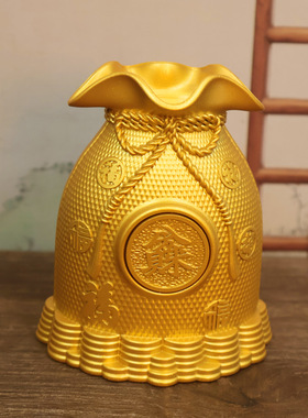 招财进宝福袋钱袋子存钱福袋摆件客厅家居工艺品礼品开业桌面摆件