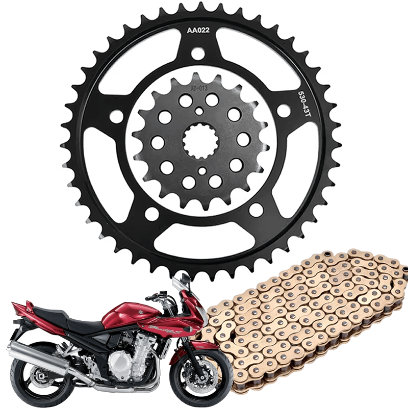 摩托车配件大小链轮530油封链条