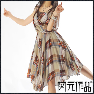 X68 阿元作品 新款夏装女装 气质碎花 复古民族