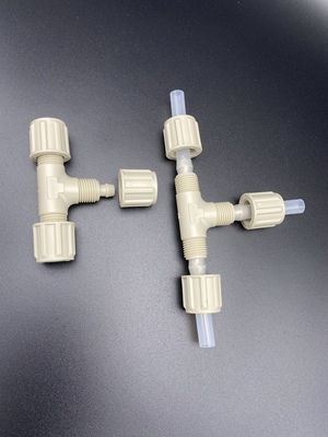 PPH塑料耐酸碱三通接头wosen