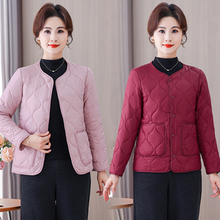 妈妈装轻薄时尚羽绒服女短款修身保暖白鸭绒内胆秋冬打底内穿贴身