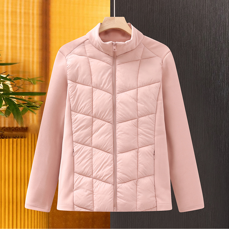 妈妈装春秋新款加绒加厚棉衣外套