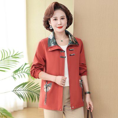 夹克短款休闲中老年女士时尚