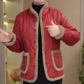 妈妈装 秋冬新款 国风洋气棉衣加绒保暖小棉袄中老年女复古棉服外套