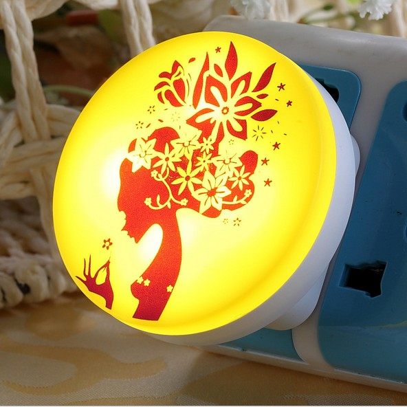 卧室床头夜光节能婴儿光控自动感应等插电小夜灯喂奶台灯睡眠护眼