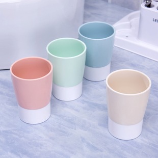 时尚 漱口杯喝水杯双色杯情侣杯简约创意刷牙杯牙刷杯漱口杯子加厚