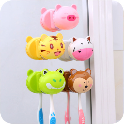 卡通卫生防尘吸盘儿童牙刷挂架
