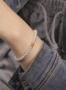 金色碎银子手链夏日新款