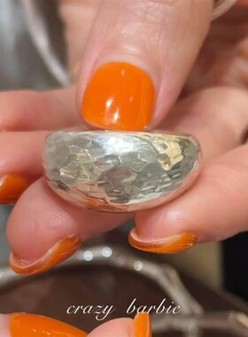 银色宽版戒指女2026新款高级感