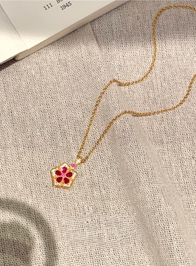 AB面新中式复古小克重锁骨链配饰