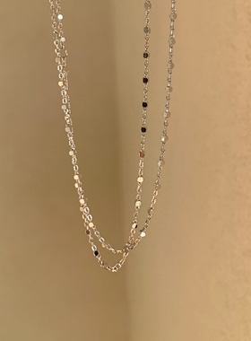 银色素链项链女配饰高级感颈链