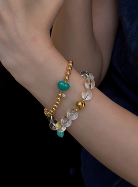 仿白水晶手串女2025新爆款