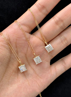 小方糖吊坠项链女款2026新款