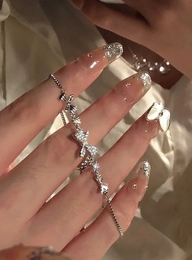 925银蝴蝶结手链女小众设计手饰