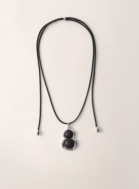 黑色葫芦项链2025新款爆款颈链