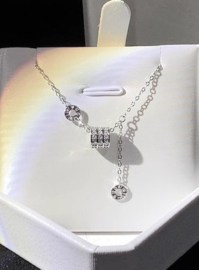 S925纯银流苏小蛮腰项链女夏季