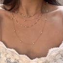 钛钢不掉色长款 仿珍珠项链女轻奢小众高级感叠戴锁骨颈链精致配饰