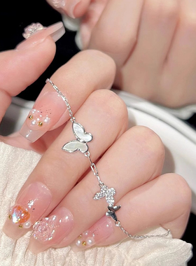 S925纯银蝴蝶手链轻奢高级感