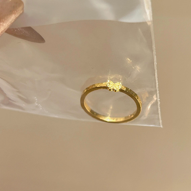 金色碎碎冰蝴蝶戒指女小众设计轻奢高级感食指戒绝美气质百搭指环,饰品/流行首饰/时尚饰品新,戒指/指环,淘宝优惠券,粉丝福利购,淘宝优惠卷