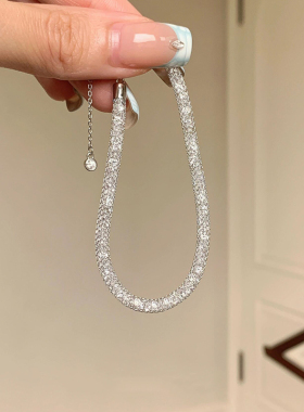 银色钱袋子手链2025新款