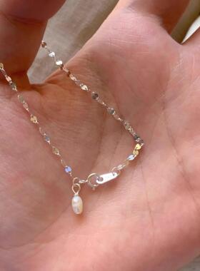 S925纯银松弛感波光粼粼珍珠手链