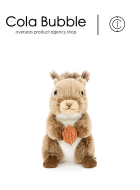 日本colorata仿真动物正版可爱松鼠公仔玩偶娃娃毛绒玩具生日礼物