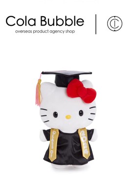 美国hellokitty正版毕业学士服凯蒂猫哈喽kt猫公仔玩偶毛绒玩具