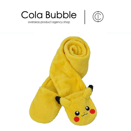 日本正品pokemon周边手套围巾