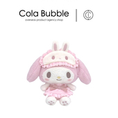 日本sanrio三丽鸥melody正版 可爱眼罩美乐蒂公仔玩偶娃娃毛绒玩具