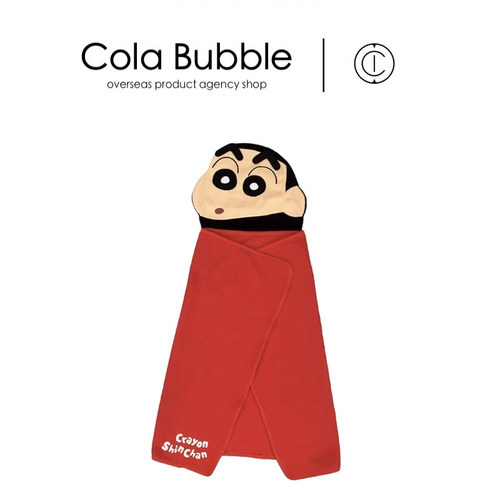 日本野原新之助蜡笔小新披风毛毯