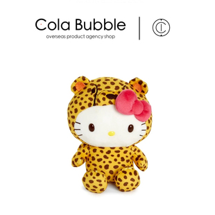 花豹凯蒂猫哈喽kt猫公仔玩偶娃娃毛绒玩具 美国hellokitty正版
