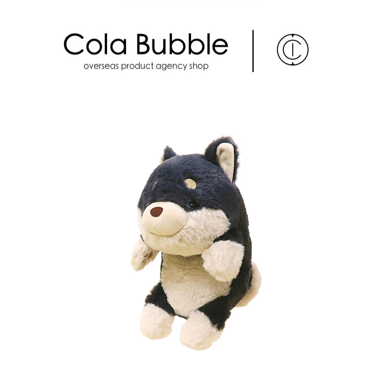 日本Generic正版陪读柴犬秋田犬黑柴狗狗公仔玩偶毛绒玩具