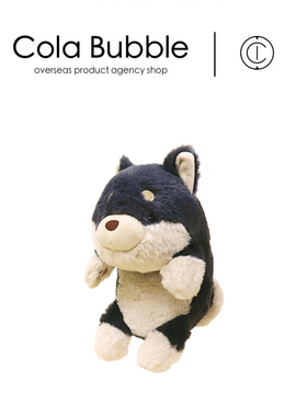 日本Generic正版陪读柴犬秋田犬黑柴狗狗公仔玩偶毛绒玩具