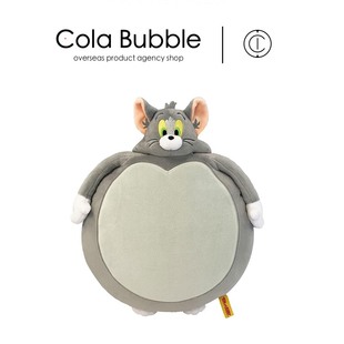 日本jerry tom正版猫和老鼠汤姆猫玩偶抱枕靠垫沙发靠枕毛绒玩具