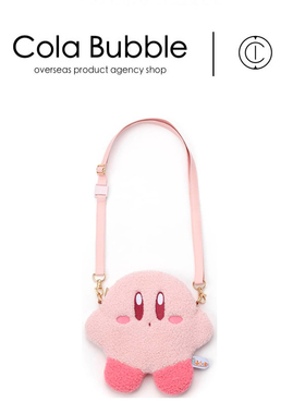 日本kirby周边正版星之卡比公仔玩偶毛绒单肩包斜挎包女生小包包