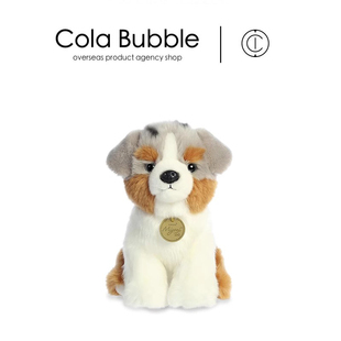 美国aurora world正版可爱澳大利亚牧羊犬公仔玩偶娃娃毛绒玩具