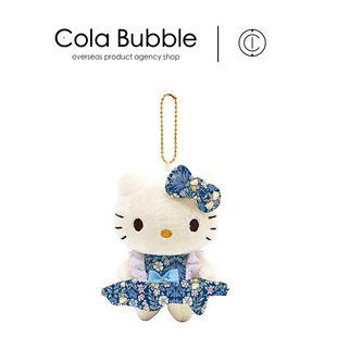 日本hellokitty50周年liberty蓝裙凯蒂猫kt猫公仔玩偶毛绒包挂件