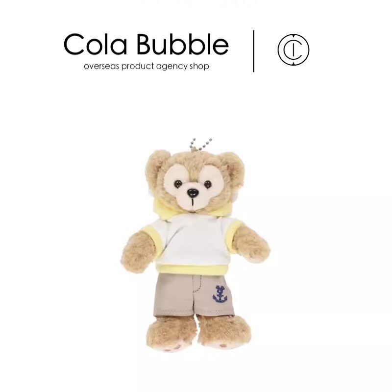 日本东京迪士尼正版夏日限定达菲熊公仔玩偶娃娃毛绒包包挂件挂饰