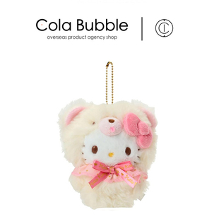 天使白熊凯蒂猫kt猫公仔玩偶毛绒包挂小件挂饰 日本hellokitty正版