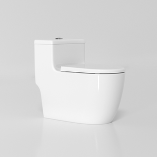 统购超漩式大管道马桶坐便器连体式易洁釉面PP盖板高温烧制一体式