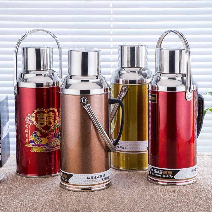 不锈钢热水瓶外壳保暖3升保温壶水壶男生家用暖瓶外皮暖水壶手柄
