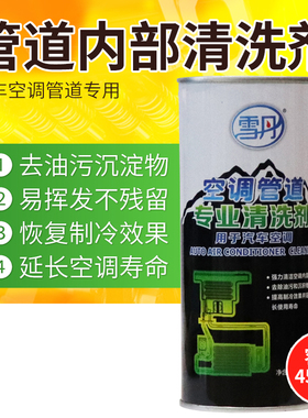 雪丹汽车空调管路内部清洗剂倒入型 冰箱蒸发器管道清洁液450ML