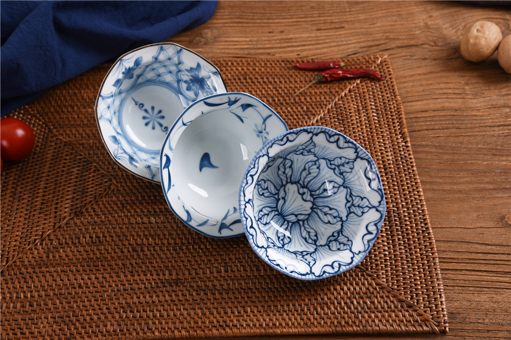 包邮日式日本进口陶瓷八角钵碗