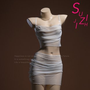 素织集 欲擒故纵·内衣女纯欲性感吊带包臀裙火辣私房诱惑睡衣